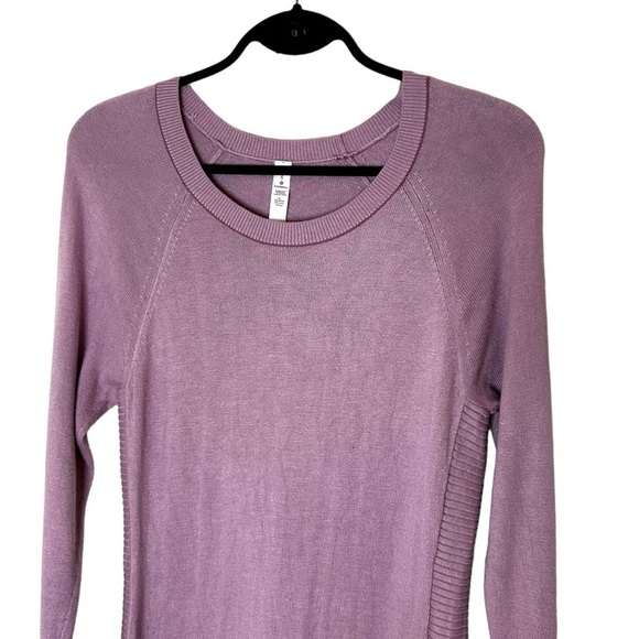 Lululemon Hello Aloe Pullover- Rayon Silk Blend Crew Neck Sweater- Size 6 - Picture 10 of 13